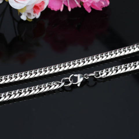 SEXY SPARKLES Stainless Steel Men Boys Jewelry Chain Necklace Curb Chains With Lobster Claw Clasp 20 4/8" - Sexy Sparkles Fashion Jewelry - 2