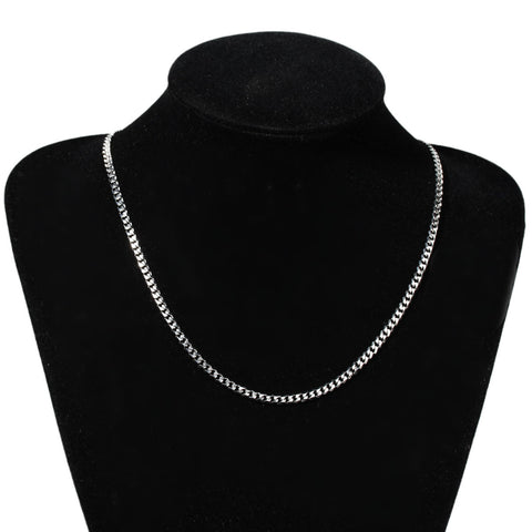 SEXY SPARKLES Stainless Steel Men Boys Jewelry Chain Necklace Curb Chains With Lobster Claw Clasp 20 4/8" - Sexy Sparkles Fashion Jewelry - 3