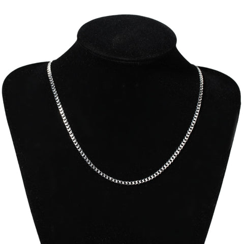 SEXY SPARKLES Stainless Steel Men Boys Jewelry Chain Necklace Curb Chains With Lobster Claw Clasp 20 4/8" - Sexy Sparkles Fashion Jewelry - 3