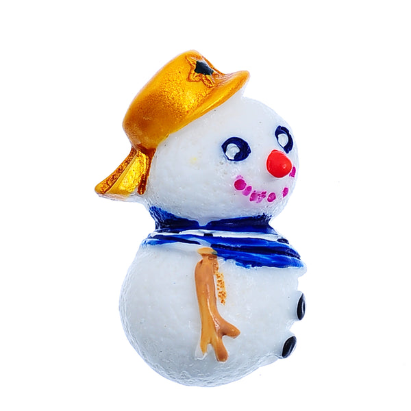 Sexy Sparkles 5 Pcs Christmas Holidays Resin Embellishment Findings (28.2mm x 17.5mm Snowman)