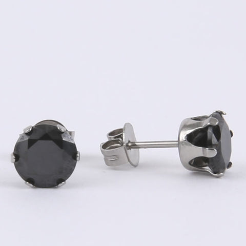 Sexy Sparkles Jewelry Stainless Steel Womens Stud Earrings Cubic Zirconia Inlaid,3mm-7mm 5 Pairs - Sexy Sparkles Fashion Jewelry - 2