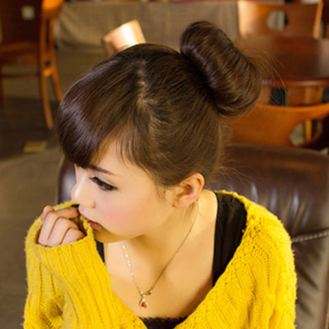 1 Pc Black Nylon Stylish Hair Bun Ring Donut Hair Styler Tool [Misc.] - Sexy Sparkles Fashion Jewelry - 2