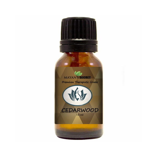 Cedarwood Essential Oil - 100% Pure Therapeutic Grade for Sleep, Hair 10ml Glass Bottle