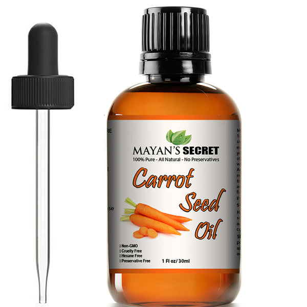 Carrot Seed Oil 100% Pure Steam Distilled Regenerate Skin tissue