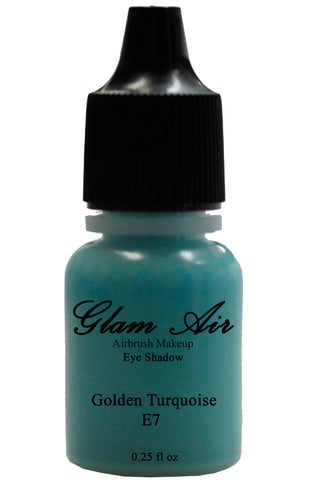 Glam Air Airbrush E7 Golden Turquoise Eye Shadow Water-based Makeup - Sexy Sparkles Fashion Jewelry - 1