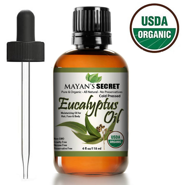 Smithii Eucalyptus USDA Certified Organic, Best Therapeutic Grade Essential Oil  by Mayan's Secret