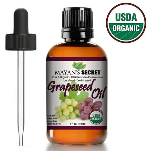 USDA Certified Organic OIL ANTI-AGING MOISTURIZER - Facial Cleanser | Unrefined, Cold Pressed | Essential to Reduce Skin Wrinkles and Stretch Marks | Dandruff Remover