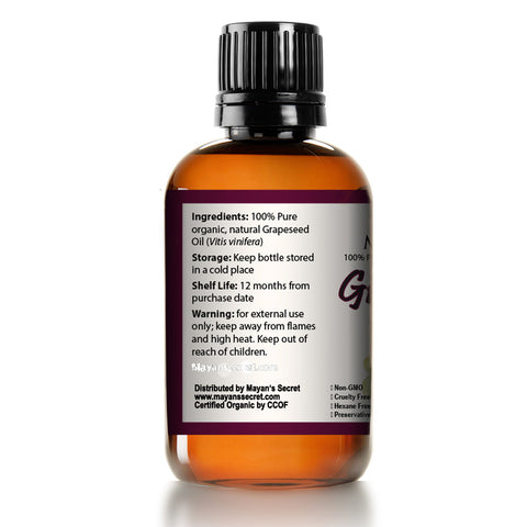 USDA Certified Organic OIL ANTI-AGING MOISTURIZER - Facial Cleanser | Unrefined, Cold Pressed | Essential to Reduce Skin Wrinkles and Stretch Marks | Dandruff Remover