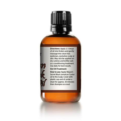 Jamaican Black Castor Seed Oil 100% Natural & Pure Serum for Hair, Hot Oil Treatment, and Skin Healing for Treating Eczema, Psoriasis, Acne, Longer Fuller Thicker Looking Hair Eyelashes & Eyebrows