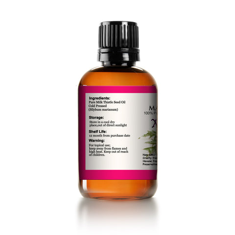 Mayan’s Secret Milk Thistle Seed Oil 100% Pure Cold Pressed Rich in Vitamin E  and Antioxidant for Anti-aging Skin