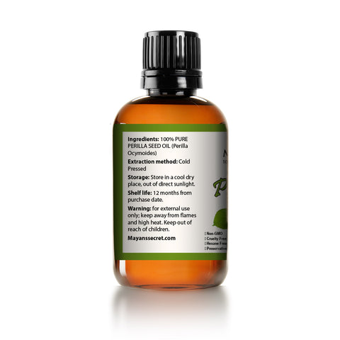 Perilla Seed Oil omega-3 essential fatty acid and alpha-linolenic acid for skin