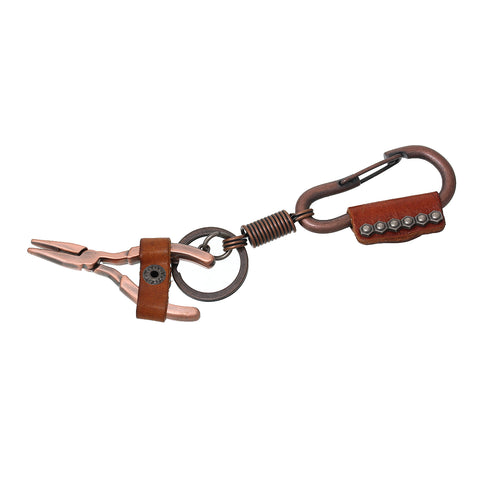 Sexy Sparkles 1 Pc Carabiner Key Chain Camp Key Ring with Snap Clip Pliers Antique Copper