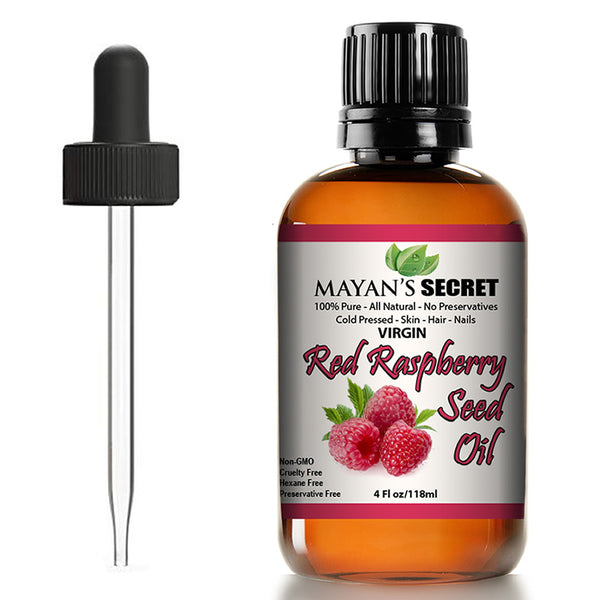 Red Raspberry Seed Oil Cold Pressed Unrefined (Virgin) Undiluted 100% Natural for face, hands,scars and breakouts 4 oz