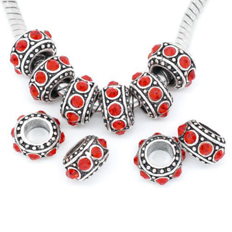 July Birthstone Spacer Bead Charm for European Snake Chain Charm Bracelet - Sexy Sparkles Fashion Jewelry - 2