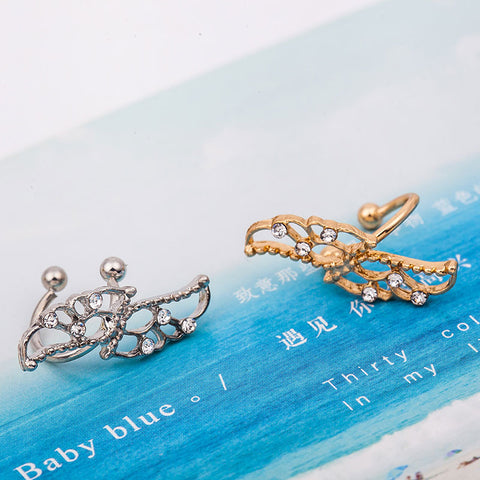 Set of 2 Pairs Ear Cuffs Clip Wrap Earrings