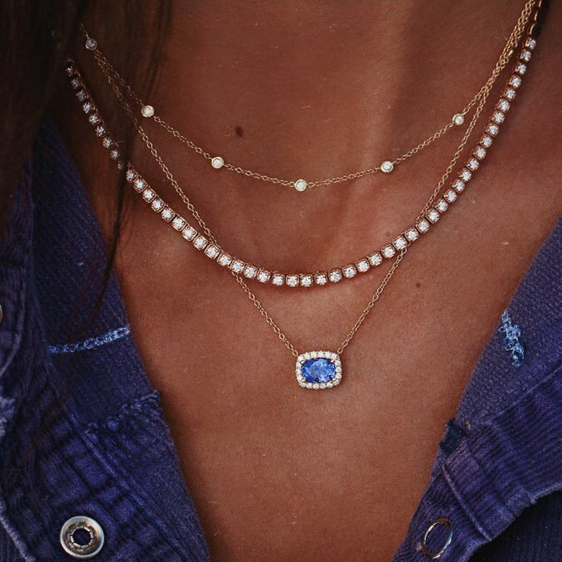 Blockbuster Silver Chain Long Necklace