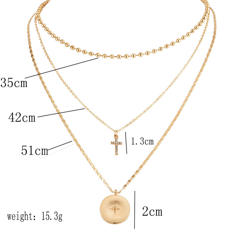 SEXY SPARKLES Multilayer Layered Layer Long Necklaces Chain for Womens  Jewelry 