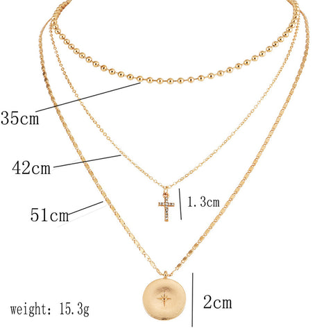 SEXY SPARKLES Multilayer Layered Layer Long Necklaces Chain for Womens Jewelry