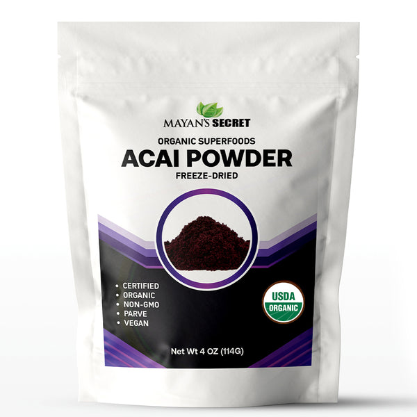 Organic ACAI Freeze Dried Fruit Powder Energy VITAMIN C Antioxidants 4oz