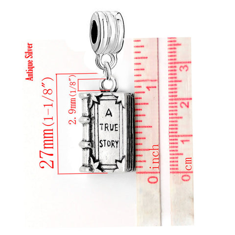 "A True Story" Charm Fits Snake Chains Brand Charm Bracelets - Sexy Sparkles Fashion Jewelry - 2