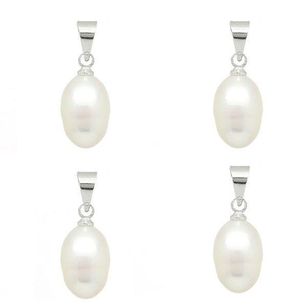 4 Acrylic Pearl Pendants for Necklace or Bracelet