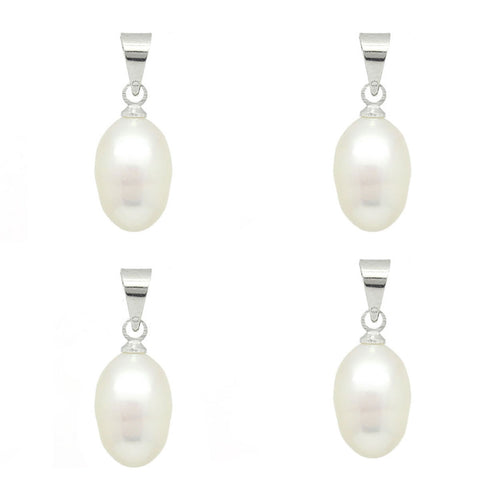 4 Acrylic Pearl Pendants for Necklace or Bracelet - Sexy Sparkles Fashion Jewelry
