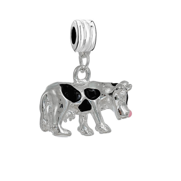 Cow European Bead Compatible for Most European Snake Chain Bracelet