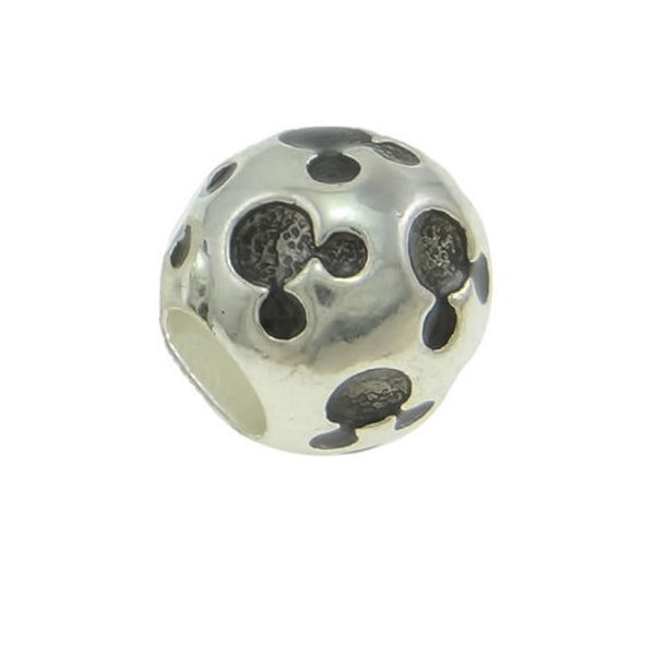 Black Mickey Mouse Charm Spacer European Bead Compatible for Most European Snake Chain Bracelets