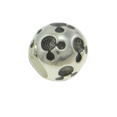 Black Mickey Mouse Charm Spacer European Bead Compatible for Most European Snake Chain Bracelets - Sexy Sparkles Fashion Jewelry