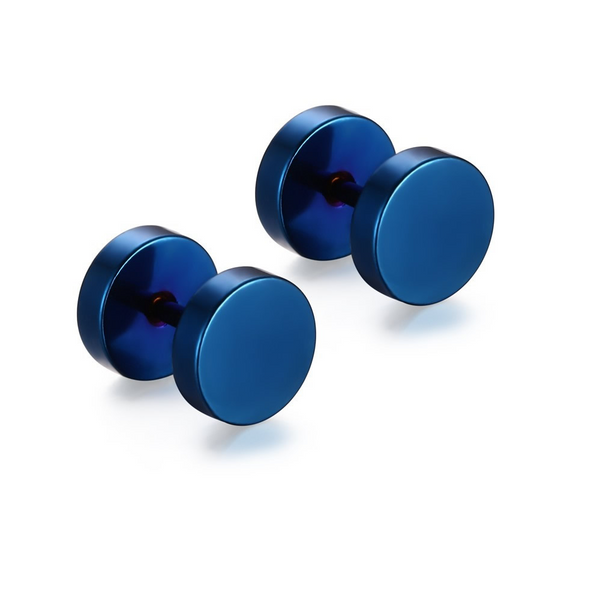 Sexy Sparkles Jewelry Stainless Steel Mens Womens Blue Stud Earrings Ear Plugs Tunnel - Sexy Sparkles Fashion Jewelry - 1