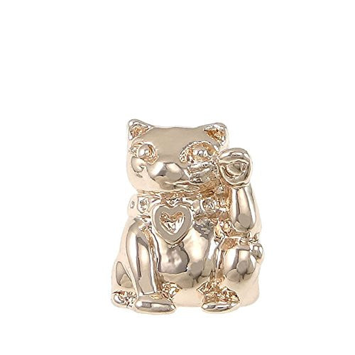 Cat Charm Bead for European Snake Chain Charm Bracelet - Sexy Sparkles Fashion Jewelry