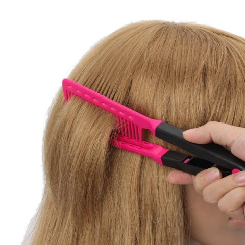 Hair Straightener Hair Dress Styling V Shape Comb DIY Salon Hairdressing - Sexy Sparkles Fashion Jewelry - 4