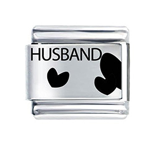 Love Husband Italian Link Charm for Italian Bracelet - Sexy Sparkles Fashion Jewelry - 1