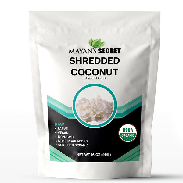USDA Certified Organic Large Coconut Flakes Unsweetened 1 Lb