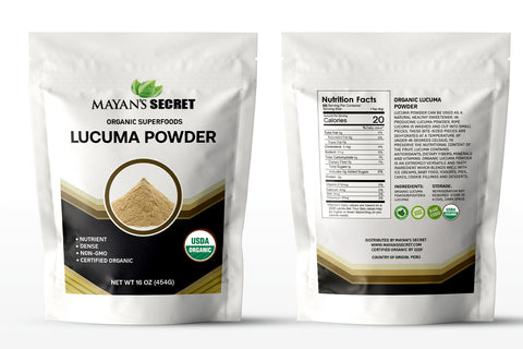 Mayan's Secret Certified Organic Lucuma Powder, 16 Ounce