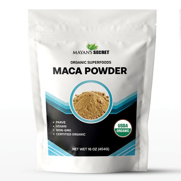 Maca Powder USDA Certified Organic - Premium Grade Superfood (Raw) (16oz)