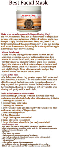 2 packs Mayan Secret - Indian Healing Clay - Deep Pore Cleansing Facial & Healing Body Mask | The Original 100% Natural Calcium Bentonite Clay (1 pound)