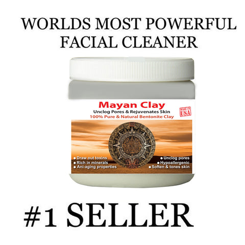 Mayan Secret - Indian Healing Clay - Deep Pore Cleansing Facial & Healing Body Mask | The Original 100% Natural Calcium Bentonite Clay (1 pound)