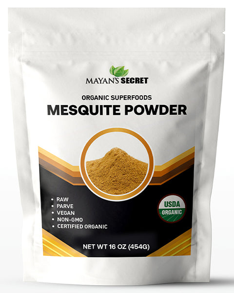 Mesquite Powder USDA Certified Non GMO, Vegan Protein Superfood Natural Fiber 1 Pound