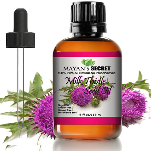 Mayan’s Secret Milk Thistle Seed Oil 100% Pure Cold Pressed Rich in Vitamin E  and Antioxidant for Anti-aging Skin
