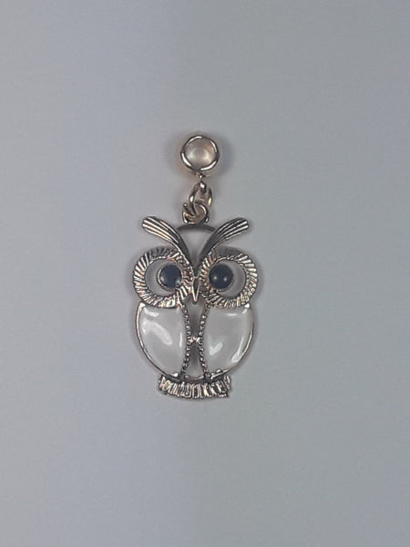 Owl Dangle Charm European Bead Compatible for Most European Snake Chain Bracelet