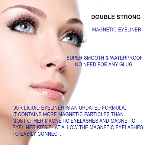 Magnetic Eyelashes with Eyeliner -Magnetic Eyeliner and Lashes Kit Eyelashes Natural Look Reusable False Lashes 5 Pairs
