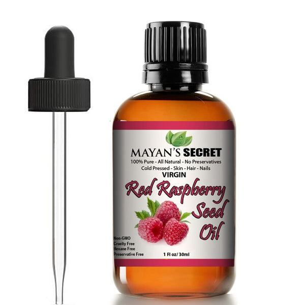 Red Raspberry Seed Oil Cold Pressed Unrefined (Virgin) Undiluted 100% Natural for face, hands,scars and breakouts 1oz
