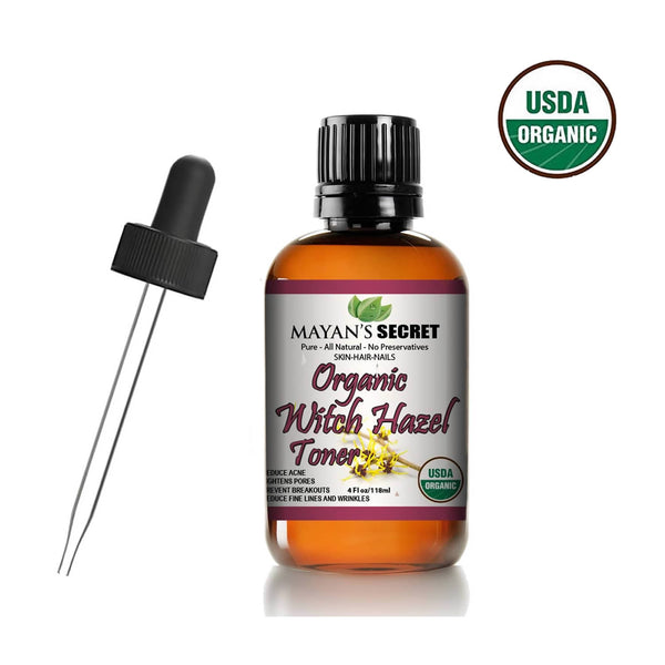 USDA Certified Organic Witch Hazel Toner by Mayan's Secret Facial toner